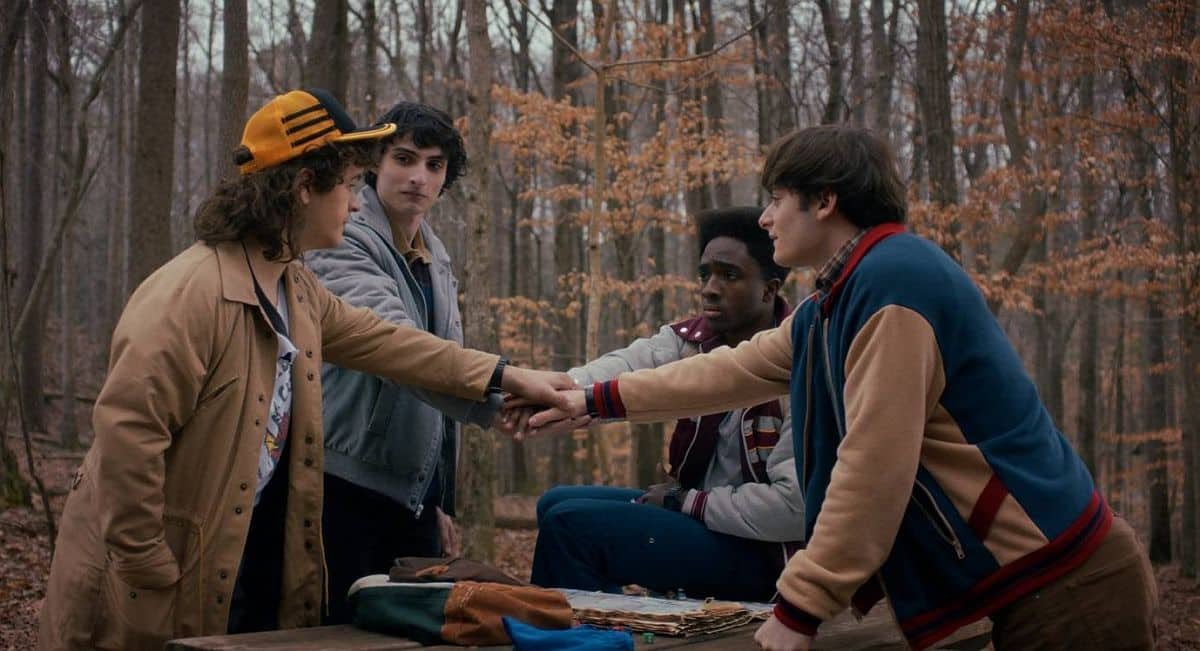 El elenco original reunido en la temporada final de Stranger Things