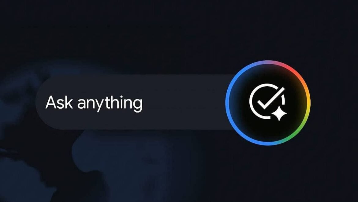 Logo de Google con fondo tecnológico representando la inteligencia artificial