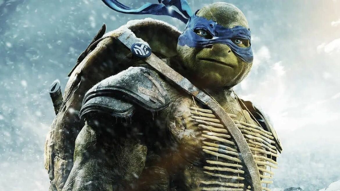 Las Tortugas Ninja en acción live-action con sus características armas