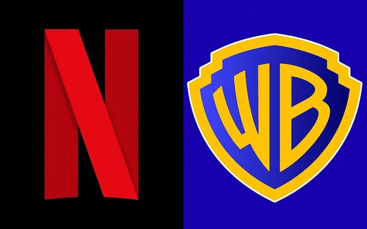 Logo Netflix y Warner Bros fusión empresas