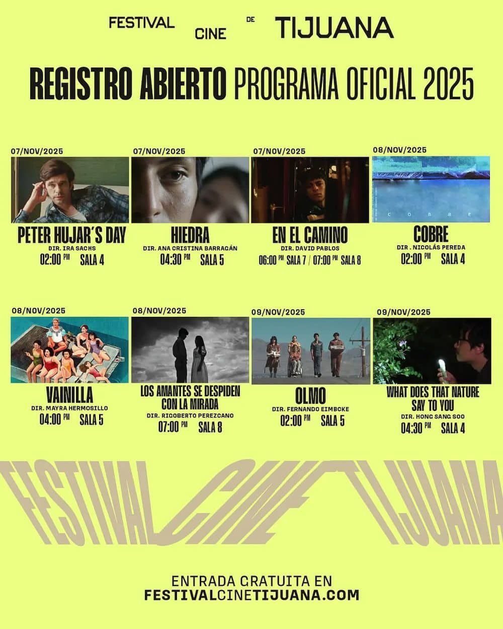 Proyección en Cinépolis Playas durante el FCTJ