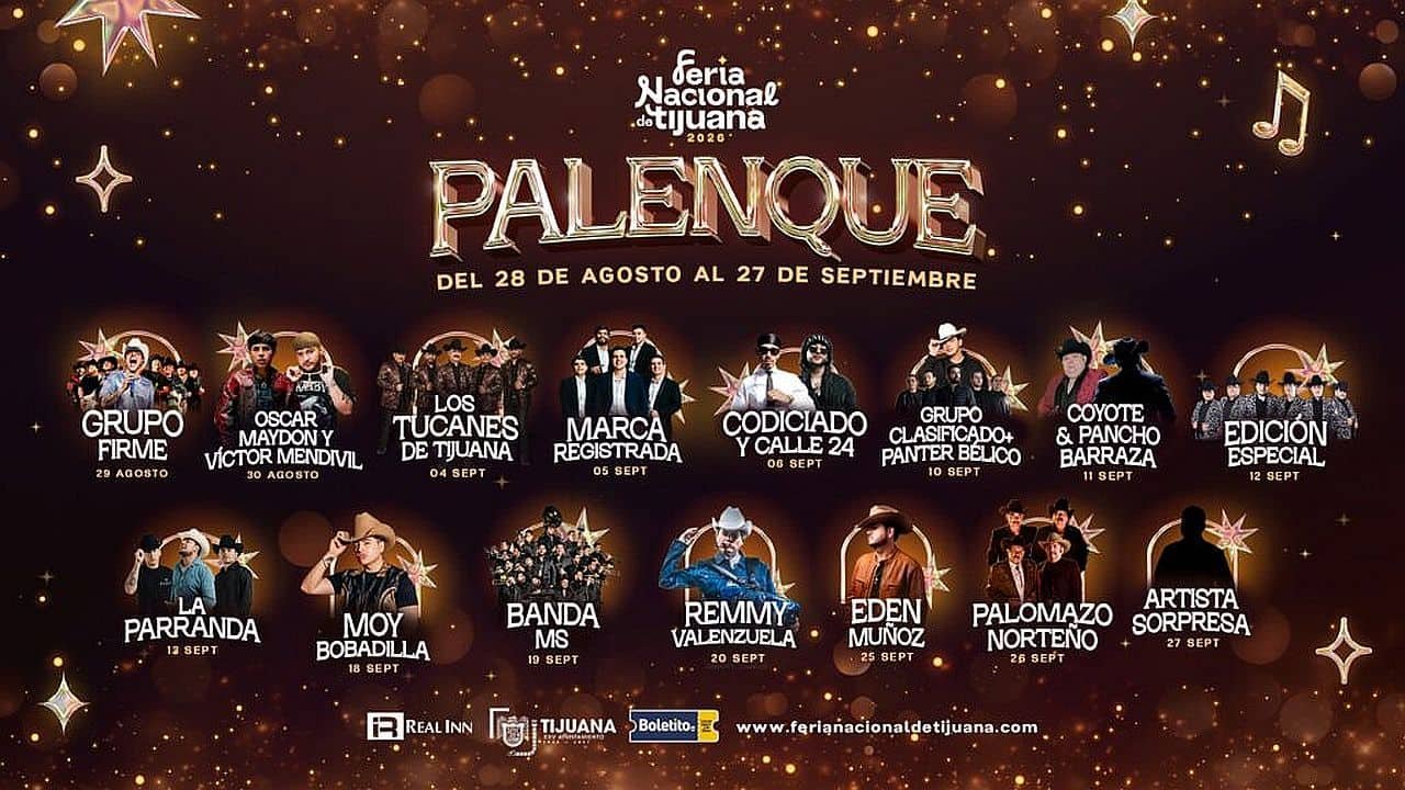 Feria Nacional de Tijuana 2026 cartelera y boletos del Palenque